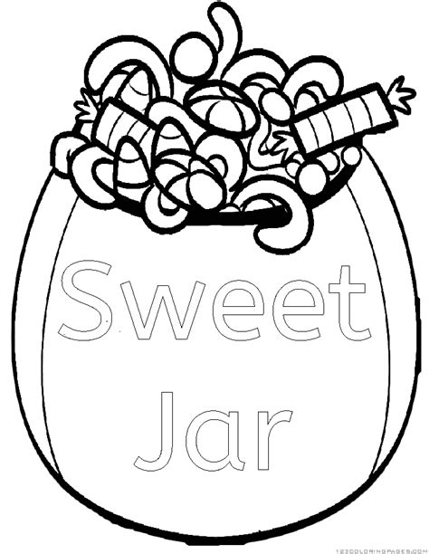 candychocolate coloring pages part