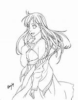 Inoue Orihime Lineart Deviantart Character sketch template