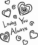 Coloring Pages Loving Always Valentines Printable Sheets Say Color Print Guess Much Easy Adults Colouring Heart Forever Preschoolers Drawing Adult sketch template
