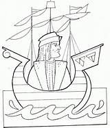 Columbus Christopher sketch template
