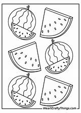 Watermelon Watermelons Iheartcraftythings sketch template