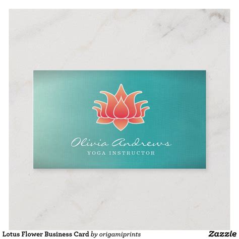 lotus flower business card zazzle flower business business card