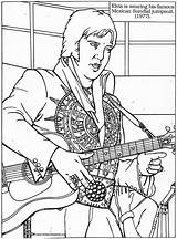 Elvis Presley Coloring Pages Drawing Line Printable Color Print Innovative Paintingvalley Getcolorings Popular sketch template