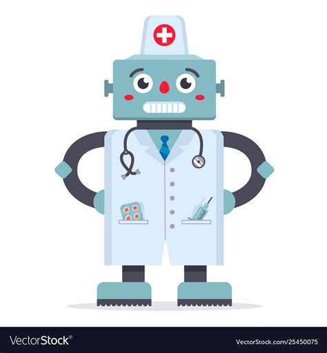 doctor bot icon royalty  vector image vlrengbr