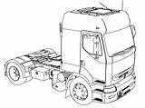 Renault Truck Premium Coloring Scania Vehicle Long Wecoloringpage Salvo Caminhão Desenho sketch template