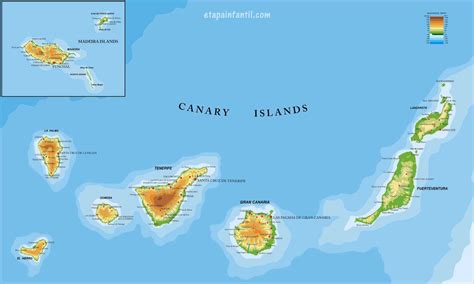 los mejores mapas de las islas canarias  imprimir etapa infantil