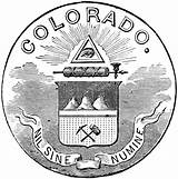 Colorado Seal State Etc Clipart 1889 Official sketch template