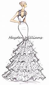 Hayden Williams Couture Bridal Pt1 Collection Fashion sketch template