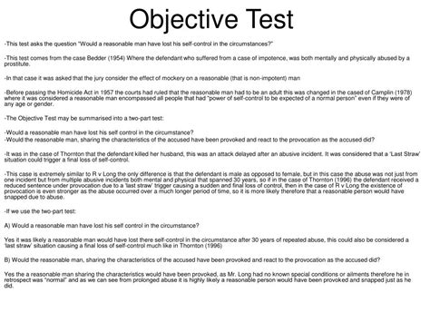 objective test powerpoint    id