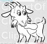 Goat Outline Clipart Coloring Illustration Rf Royalty Lal Perera sketch template