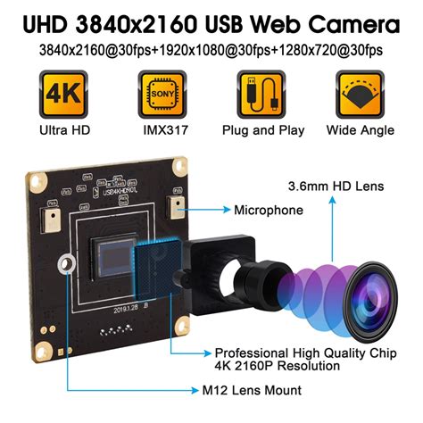elp high resolution  camera sony imx color cmos camera module  fps hd webcam uvc