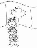 Canadian Soldier Soldiers Flag Request Special Drawing Digi Dearie Stamps Dolls Getdrawings sketch template