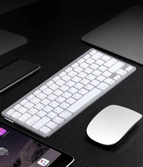 wireless keyboard draadloos toetsenbord met bluetooth dongle draadloos wit windows apple