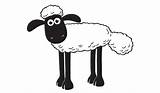 Shaun Sheep Coloring Kids Pages Print Simple Printable Color Vector Schaap sketch template