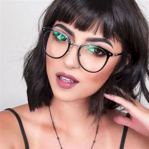 41 beautiful women style for bangs with glasses bangs beautiful