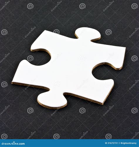 white jigsaw piece stock image image