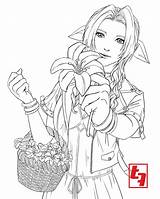 Aerith Rights Alfredo Timothy sketch template