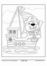 Pirate Ship Kidzezone sketch template