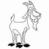 Goat Coloring Smiling Billy Pages Color Place Designlooter 600px 35kb sketch template
