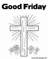 Friday Good Coloring Christianity Pages Printable Info sketch template