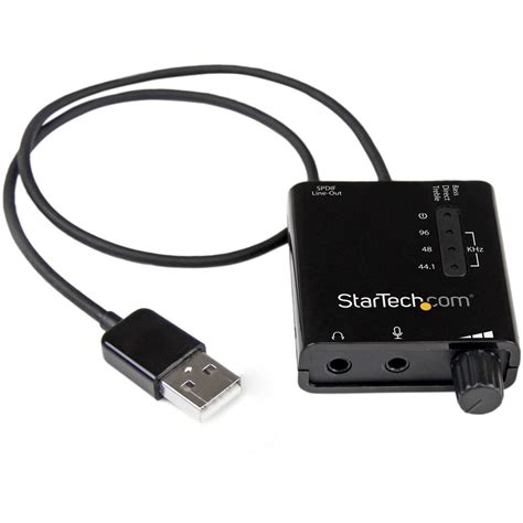 buy startechcom usb sound card  spdif digital audio stereo mic