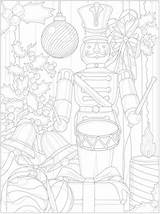 Nutcracker Christmas Number Color Drummer Coloring Doverpublications Haven Colored Chart Creative Book Pages sketch template