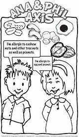 Allergy Colouring Allergies Health sketch template