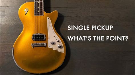 single pickup guitars sound  youtube