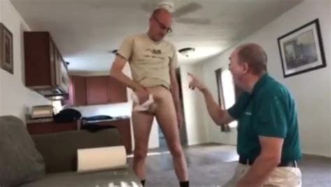 clothed grandpa on his knees sucking daddy s cock gay xhamster