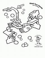 Germs Cleanliness Handwashing Coloringhome Popular Membrane Bacteria sketch template