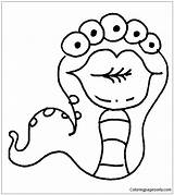 Coloring Pages Creatures Color Moshi Creature Crazy Printable Monsters Funny Kids Template sketch template