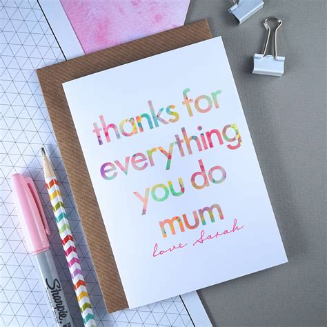 mum mothers day card  rich   notonthehighstreetcom