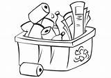 Bin Recycling Coloring Recycle Colouring Drawing Getdrawings Pages sketch template