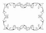 Vintage Clip Border Cliparts Frame Clipart Decorative Designs Vector sketch template