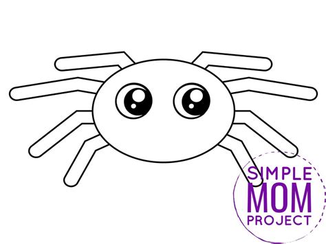 printable spider template simple mom project