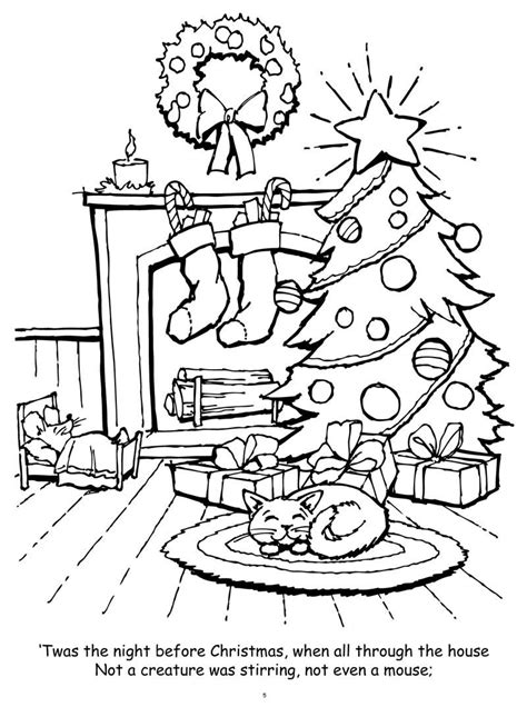 twas  nifgt  christmas coloring pages coloring home