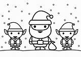 Kerstman Kleurplaat Colorear Santa Claus Para Elfos Elfjes Con Met Dibujo Alver Fargelegge Et Bilde Julenissen Med Elfes Des Coloriage sketch template