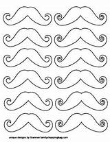Moustache Coloring Getdrawings sketch template