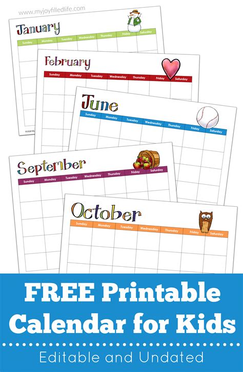 kids printable calendar printable word searches