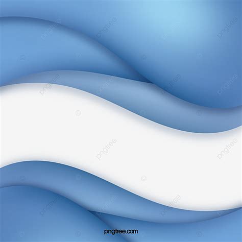 blue curvy flowing three dimensional minimalist border wave frame