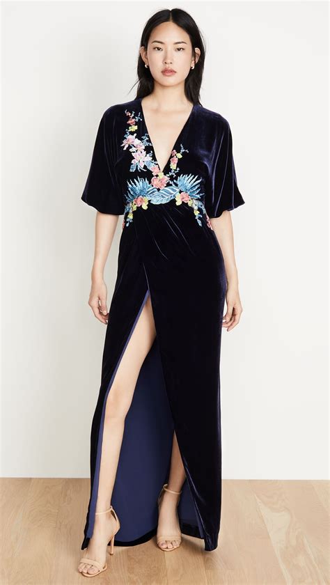 costarellos silk velvet plunge wrap front dress save    surprise sale sponsored aff