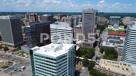 aerial approach downtown richmond va  drone stock footagedowntownrichmondaerialapproach