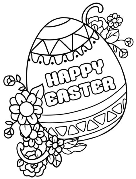 happy easter coloring pages  printable printable templates