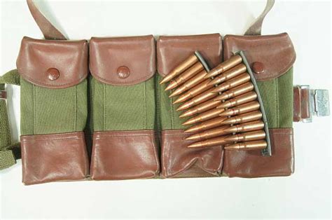 chinese sks canvas and pleather ammo belt