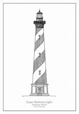 Lighthouse Hatteras Stockphotosart 25th sketch template