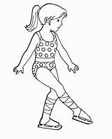 Skating Ice Coloring Pages Figure Skater Girl Crafts Drawing Printable Olympic Getcolorings Books Skat Color Getdrawings Popular sketch template