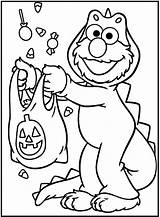 Coloring Pages Halloween Sesame Street Funny Kids Elmo Color Printable Print Cool Christmas Book Getcolorings sketch template