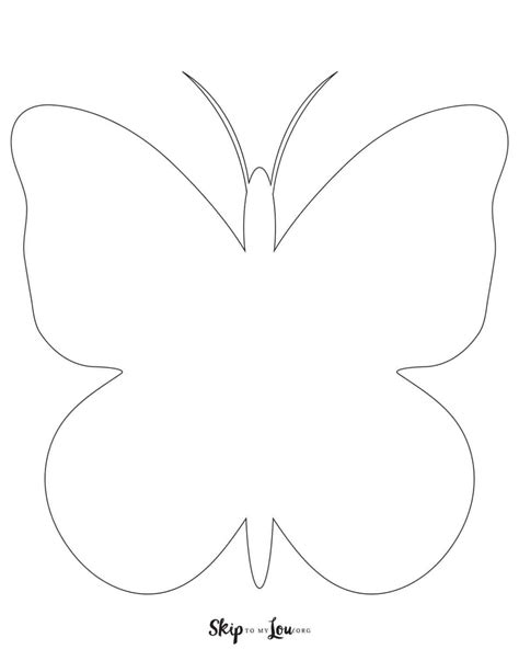 butterfly outline skip   lou
