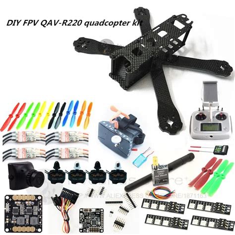 buy diy fpv mini drone qav  mm quadcopter kit dred hawk bla esc