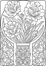 Coloring Pages Dover Nouveau Publications Book Flower Creative Doverpublications Adult Para Haven Deluxe Elegant Adultos Colorir Welcome Flores Pattern Desenhos sketch template